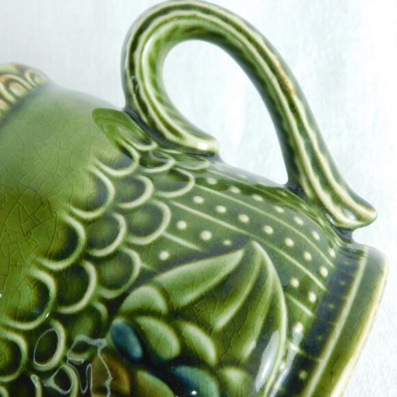 Vintage 1970's Green Ceramic Chicken Rooster Cup, Trimont Japan GUC - Picture 12 of 14